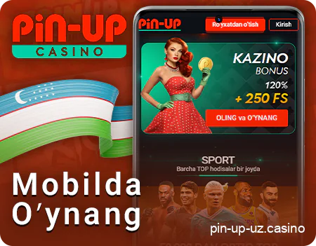 PIN Up ilovasi Android va iOS qurilmalari uchun.