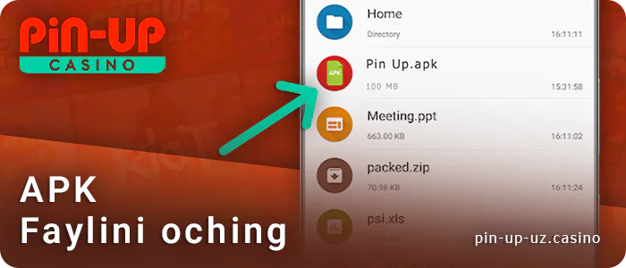 PIN up Casino apk faylini yuklab oling va toping